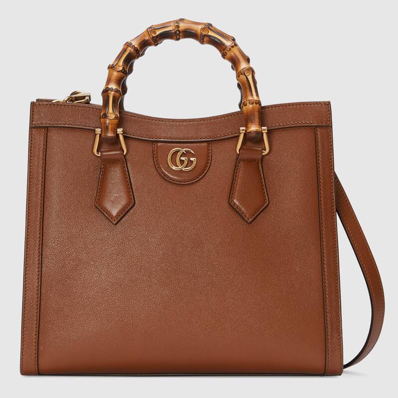 Gucci Diana Small Tote Bag Shoulder Bag 660195 Brown